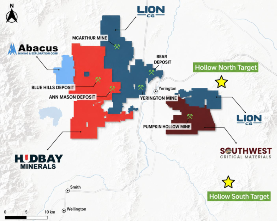Figure 6. Hollow North – South Project Location Map